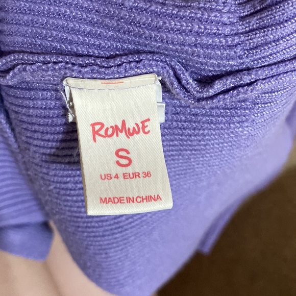 dropped lavender cropped cardigan - Picture 2 of 4